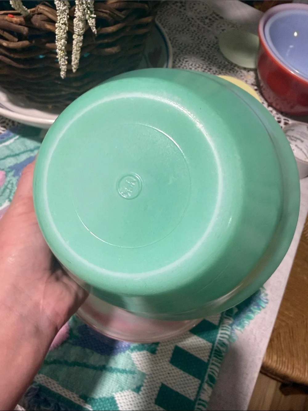 Rare HTF McKee primary mixing bowl set